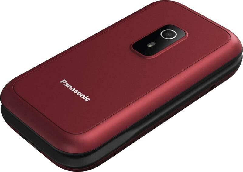 Panasonic KX-TF600EXR mobiltelefon 7,11 cm (2.8") 132 g Rød Senior telefon