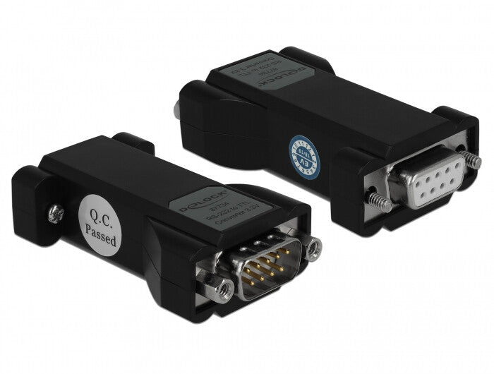 DeLOCK 87734 kabel kønsskifter LVTTL / LVCMOS RS-232 Sort