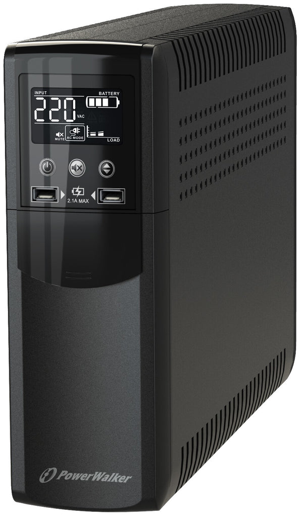 PowerWalker VI 1500 CSW FR UPS-enhed Interaktivt indgangsstik 1,5 kVA 900 W 4 AC stikkontakt(er)