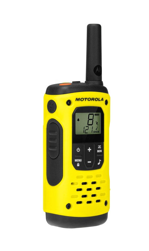 Motorola Talkabout T92 H2O to-vejs radio 16 kanaler 446.00625 - 446.19375 MHz Sort, Gul