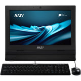 MSI Pro AP162T ADL-042XEU All-in-One PC Intel® N N100 39,6 cm (15.6") 1920 x 1080 pixel Berøringsskærm 8 GB DDR4-SDRAM 256 GB SSD Wi-Fi 6E (802.11ax) Sort