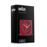 Braun BC02R vækkeur Quartz alarmur Rød