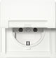 GIRA TX44 stikkontakt Schuko Hvid