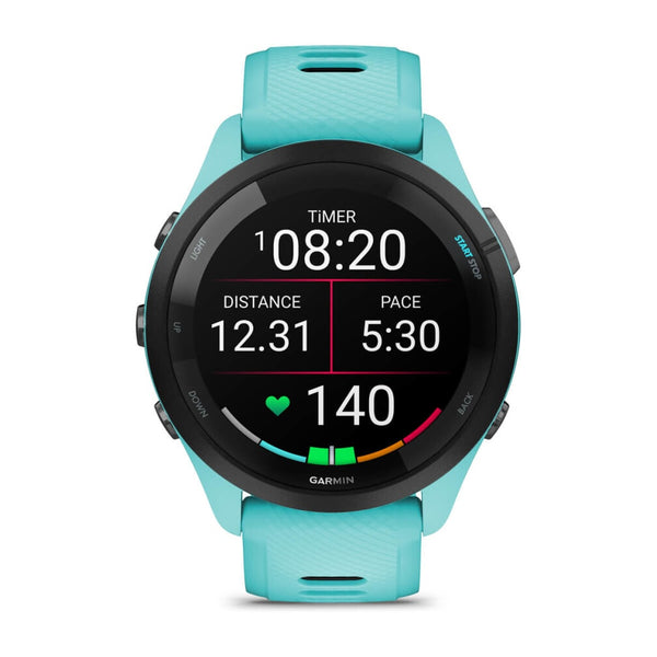 Garmin Forerunner 265 3,3 cm (1.3") AMOLED 46 mm Digital 416 x 416 pixel Berøringsskærm Sort, Blå Wi-Fi GPS (satellit)