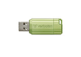 Verbatim Store n Go Pinstripe USB 2.0 Eucalyptus Green 64GB - USB-Stick - 64 GB USB-nøgle USB Type-A Blå
