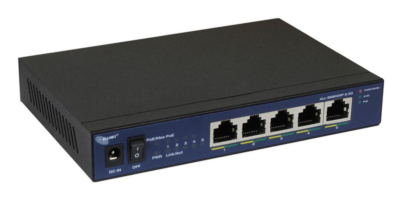 ALLNET 215400 Ikke administreret L2 Gigabit Ethernet (10/100/1000) Strøm over Ethernet (PoE) Bord-/vægmontering Sort