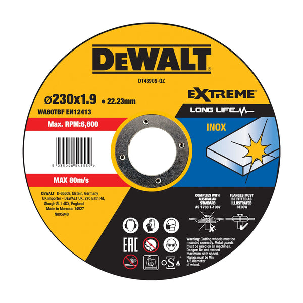 DeWALT DT43909-QZ tilbehør vinkelsliber Skæreskive