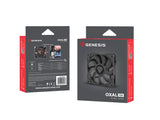 GENESIS Oxal 120 Computerkabinet Ventilator 12 cm Sort 1 stk