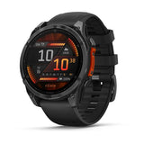 Garmin Fenix 8 3,56 cm (1.4") AMOLED 47 mm Digital 454 x 454 pixel Berøringsskærm Sort Wi-Fi GPS (satellit)