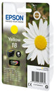 Epson Daisy C13T18044012 blækpatron 1 stk Original Standard udbytte Gul