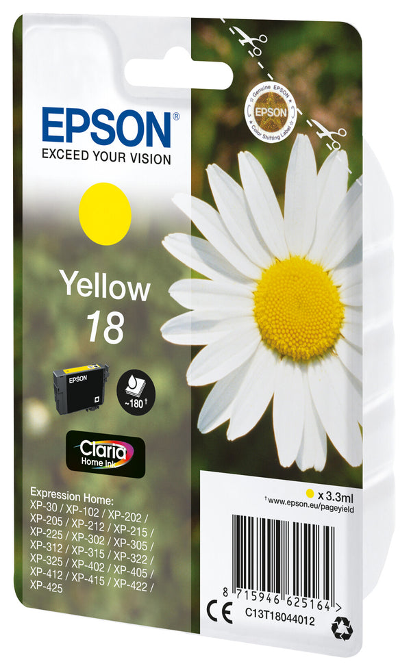 Epson Daisy C13T18044022 blækpatron 1 stk Original Gul