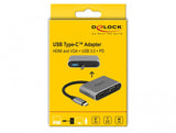 DeLOCK 64074 dockingstation USB 3.2 Gen 1 (3.1 Gen 1) Type-C Grå