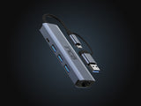 Inca IUTP-5T interface hub USB Type-C 1000 Mbit/s Grå
