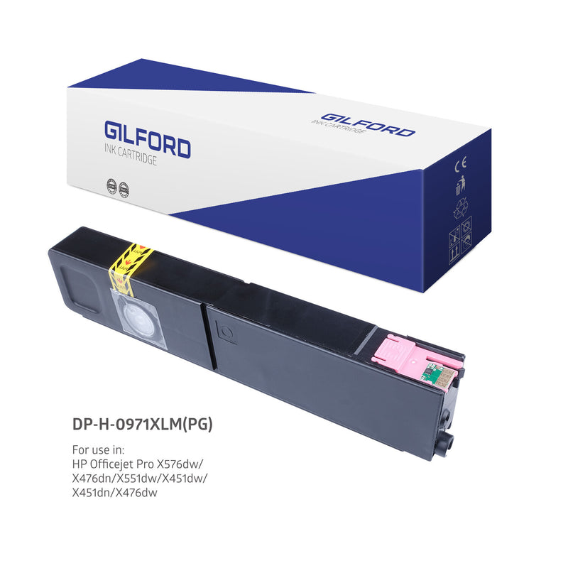 Gilford DP-H-0971XLM(PG) blækpatron 1 stk Kompatibel Højt (XL) udbytte Magenta