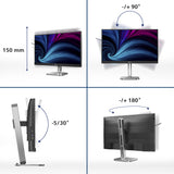 Philips 27B2U4601/00 computerskærm 68,6 cm (27") 2560 x 1440 pixel Quad HD LCD Grå