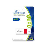 MediaRange MR970 USB-nøgle 4 GB USB Type-A 2.0 Rød, Hvid