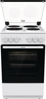 Gorenje GE5A21WH komfur og ovn Fritstående komfur Elektrisk Forseglet plade Hvid