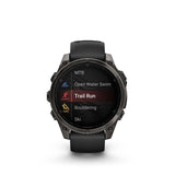 Garmin fenix 8 3,56 cm (1.4") AMOLED 47 mm Digital 454 x 454 pixel Berøringsskærm Sort Wi-Fi GPS (satellit)