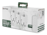 Entac ES-3S-RC strømstik adapter Hvid