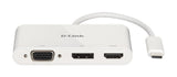 D-Link DUB-V310 dockingstation Ledningsført USB 3.2 Gen 1 (3.1 Gen 1) Type-C Hvid
