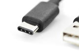 Digitus AK-300154-018-S USB-kabel USB 2.0 1,8 m 2 x USB A USB C 0,48 Gbit/sek. Sort