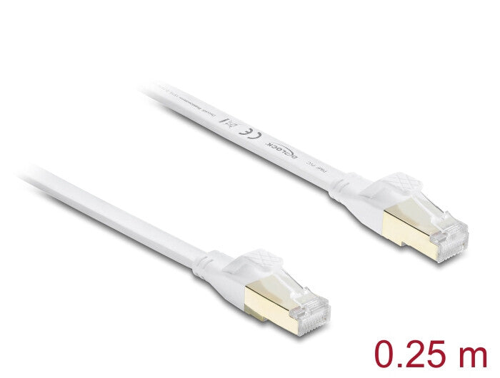 DeLOCK 81023 netværkskabel Hvid 0,25 m Cat8.1 U/FTP (STP)