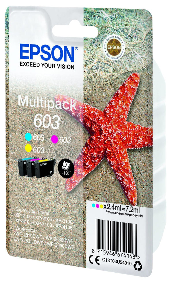 Epson C13T03U54020 blækpatron 1 stk Original Standard udbytte Blå, Magenta, Gul