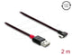 DeLOCK 81547 USB-kabel USB 2.0 2 m USB A USB C Rød, Sort