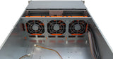 Inter-Tech 4U-4416L Stativ Sort, Sølv