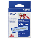 Brother TZE-RL54 etiketbånd Gold on blue
