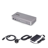 StarTech.com 155UE-USB4-DOCK dockingstation Ledningsført Sølv