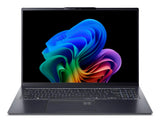 Acer Swift SFG16-61-R6QV Copilot+ PC AMD Ryzen AI 7 350 Laptop 40,6 cm (16") WUXGA+ 32 GB LPDDR5x-SDRAM 1 TB SSD Wi-Fi 7 (802.11be) Windows 11 Home Tysk Grå