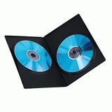 Hama DVD Slim Double-Box 25, Black 2 diske Sort