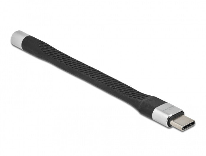 DeLOCK 86942 kabel til mobiltelefon Sort, Sølv 0,1 m USB C 3.5mm
