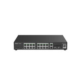 Ruijie Networks RG-ES220GS-P netværksswitch Administreret L2 Gigabit Ethernet (10/100/1000) Strøm over Ethernet (PoE) Sort
