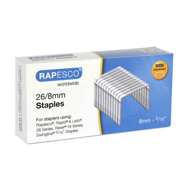 Rapesco S11880Z3 hæfteklamme Hæftepakker 5000 hæfteklammer