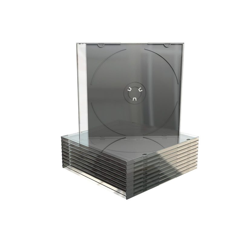 MediaRange BOX21 optisk disk etui Smykkeboks 1 diske Sort, Transparent