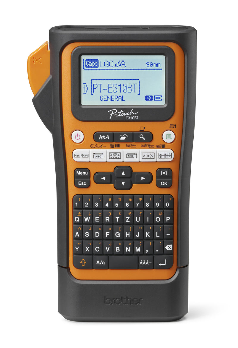 Brother PT-E310BTVP etiketprinter Termisk overførsel 180 x 180 dpi 20 mm/sek. Kabel & trådløs HSE/TZe Bluetooth QWERTZ