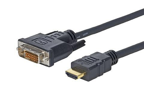 Vivolink PROHDMIDVI3 videokabel adapter 3 m HDMI Type A (Standard) DVI-D Sort