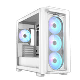 ASUS A23 PLUS TG ARGB WHITE Micro Tower Hvid