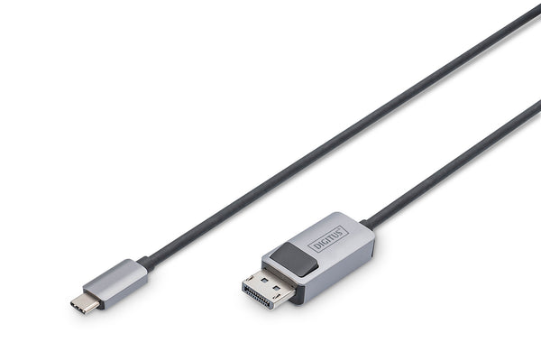 Digitus DB-300334-010-S videokabel adapter 1 m USB Type-C DisplayPort Sort