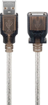 Goobay 95436 serielkabel Transparent 1,5 m USB Type-A RS-232