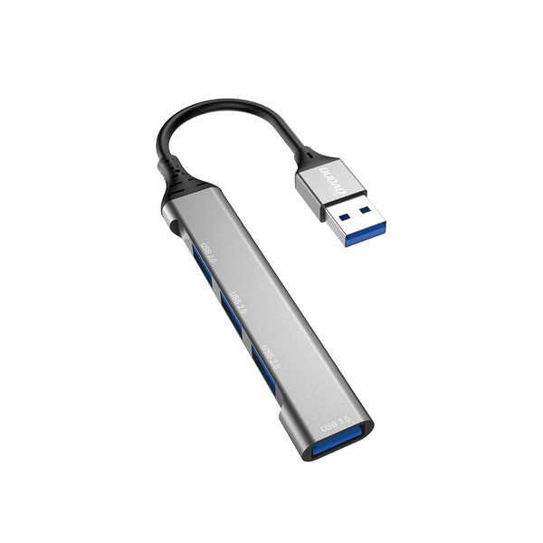 DUDAO 4-IN-1 multi-functional USB hub Charging Ledningsført USB 3.2 Gen 1 (3.1 Gen 1) Type-A Grå