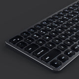 Satechi ST-ACBKM-DE tastatur Hjem Bluetooth QWERTZ Tysk Sort, Grå