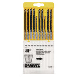 DeWALT DT2290-QZ stiksav, rullesav & sabelsavklinge Stiksavklinger Høj-hastighed stål (HSS) 10 stk