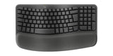 Logitech ERGO Wave Keys tastatur Kontor RF trådløs + Bluetooth QWERTY US International Grafit