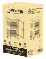 Manhattan 102353 administration af bærbar enhed - vogn & kabinet Bærbar enhedsadministrationsvogn Grå