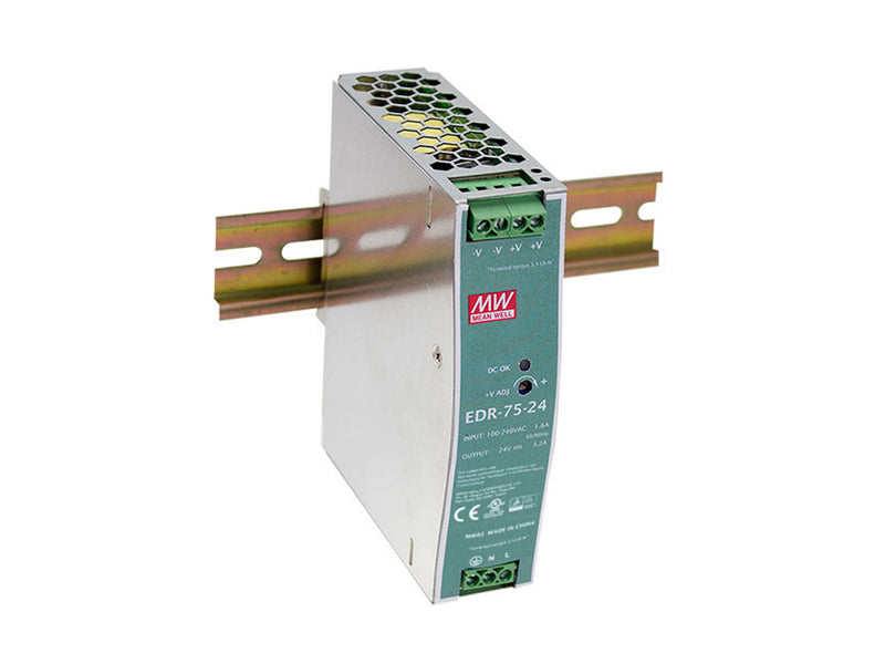 LevelOne POW-4821 enhed til strømforsyning 75 W Mintfarve, Sølv