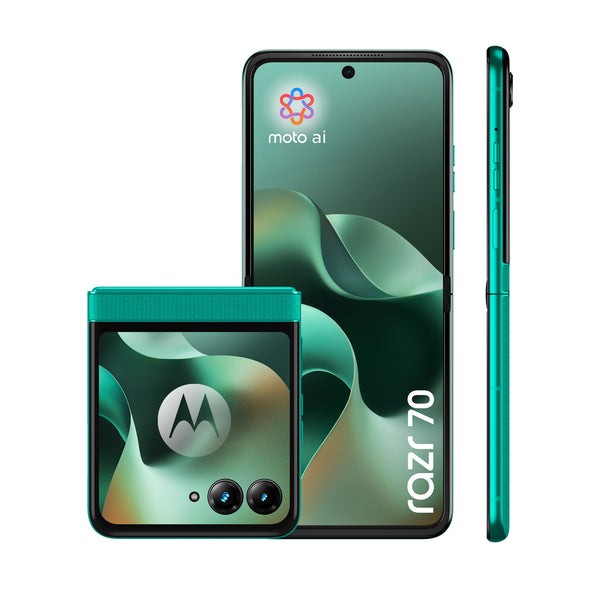 Motorola razr 70 17,5 cm (6.9") Dual SIM Android 16.0 5G USB Type-C 8 GB 256 GB 4800 mAh Mørkegrøn