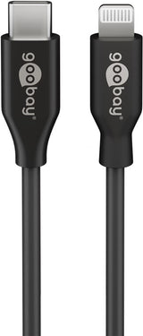 Goobay 39428 Lightning kabel 0,5 m Sort